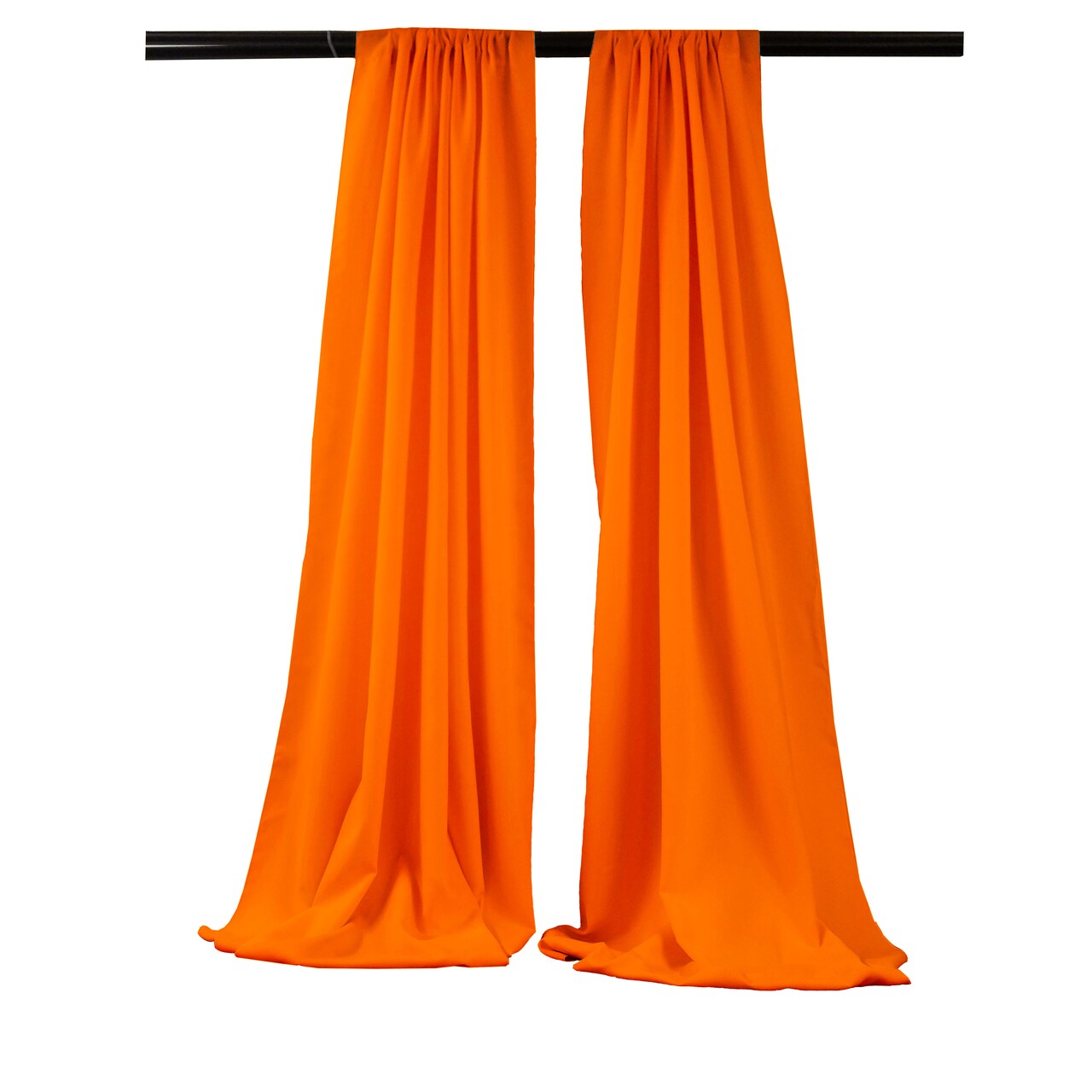 Pack of 2 Polyester Poplin Backdrop Drapes 96 x 58 Inch Semi-Opaque Event Panels